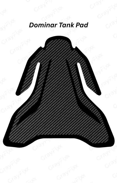 Dominar Tank Pad | Universal Tank Pad Compatible with Dominar 250/400 , Size 5.0Inch, Premium Finish, Pack of 1